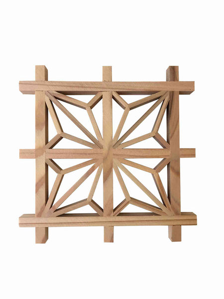 【WHAT WE WANT】 KUMIKOSHADE ウォールナット Amazon.com: Hinoki Woodworks Kumiko DIY Kit Kakuasa-no-ha
