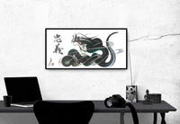 japanese dragon painting DR W 0065 1b