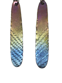 titanium earrings feather 3