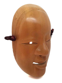 wooden noh theatre mask 2