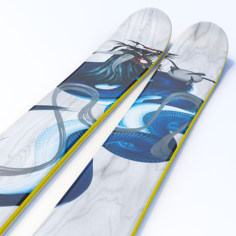 Our artist's design on J Skis' FRIEND series skis