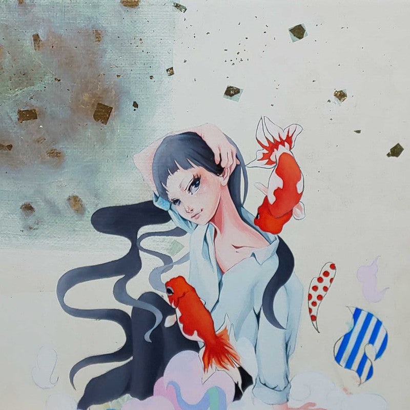Kimiko Chikuma painting