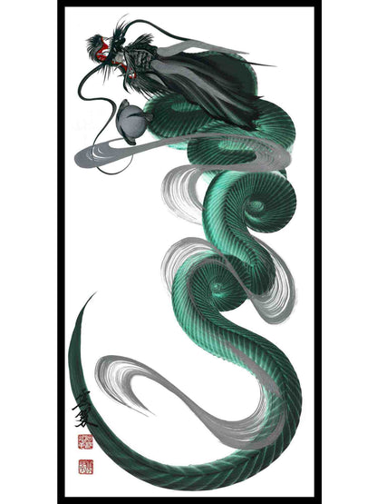 Customized Japanese Dragon Painting - 70x35