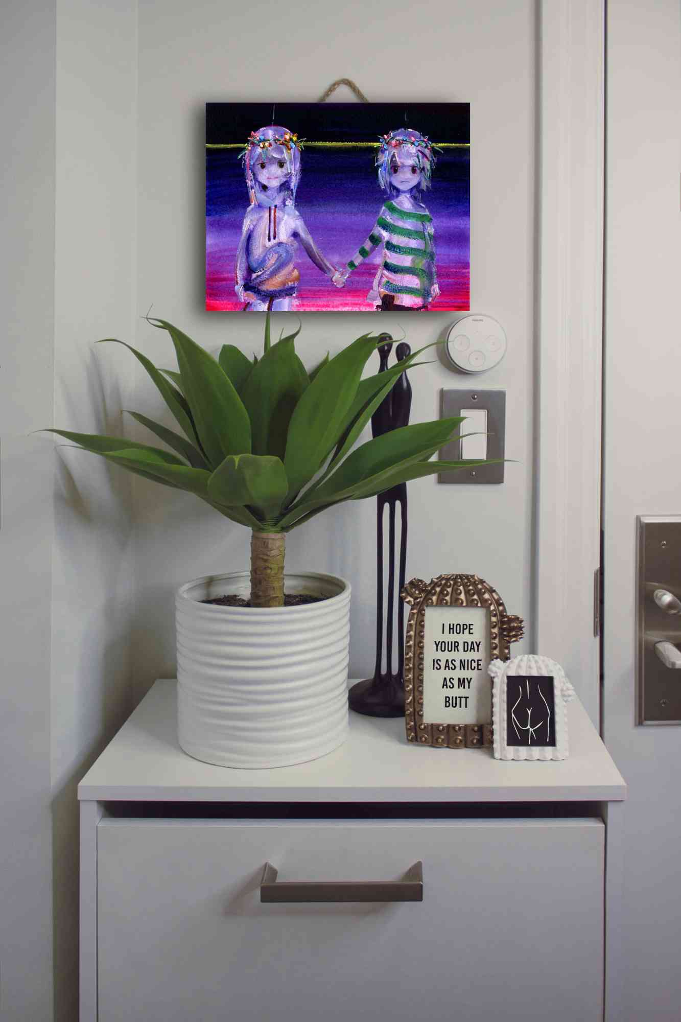 "Blessing" painting in situation
