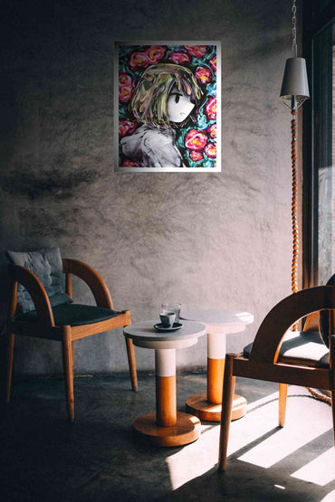 "Campsis grandiflora" painting in situation