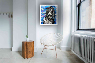 "Falling down sky" painting in situation