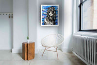"Falling down sky" painting in situation