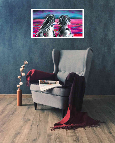 "I m scared" painting in situation