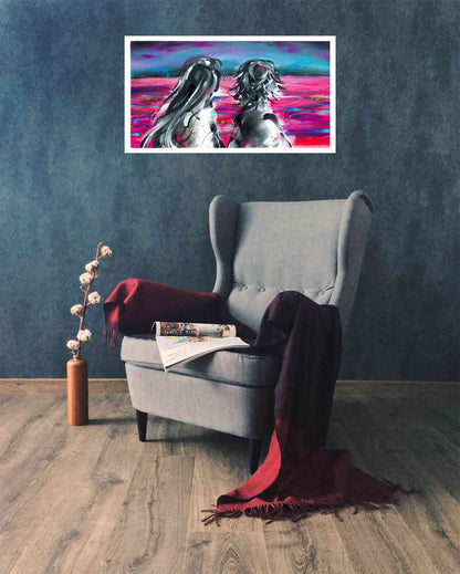 "I m scared" painting in situation