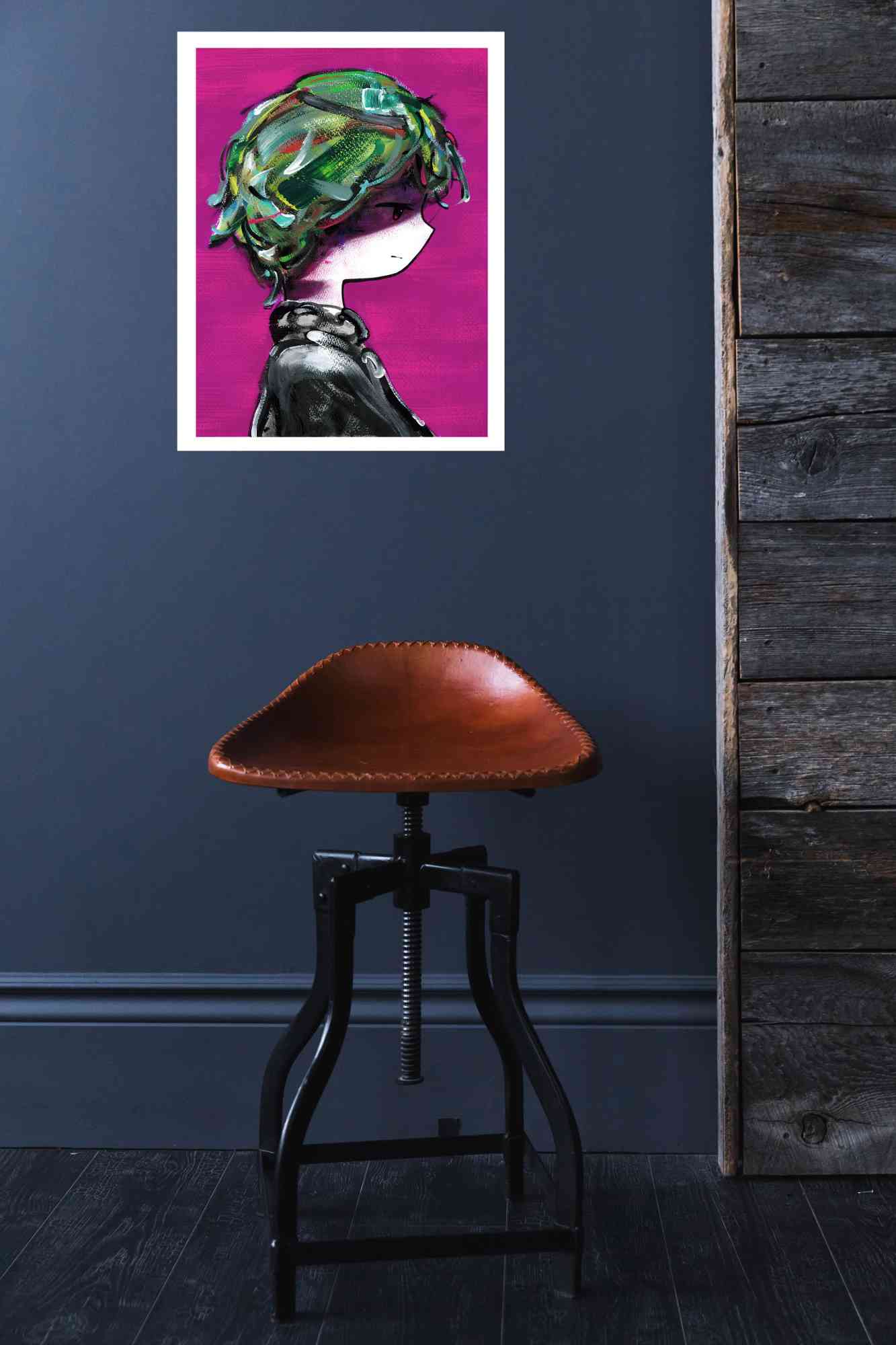 "Weak person 2" painting in situation