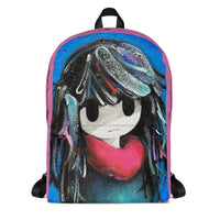 backpack school girl front