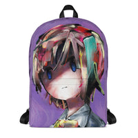 backpack purple aura front