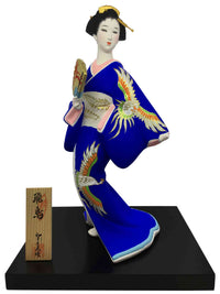hakata doll blue geisha 1