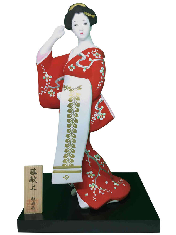 hakata doll red geisha 1