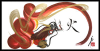 japanese dragon painting DRG W 0014 1