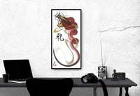 japanese dragon painting DRG H 0064bis 1b
