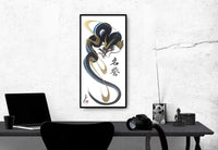 japanese dragon painting DRG H 0067 1b