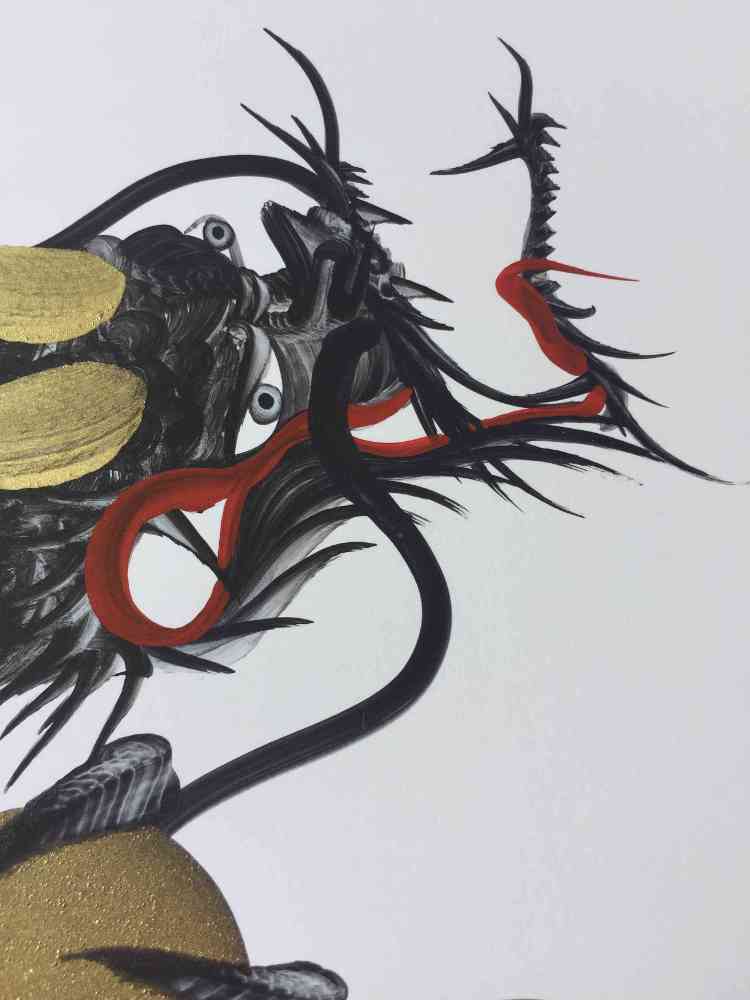 japanese dragon painting DRG W 0004 2