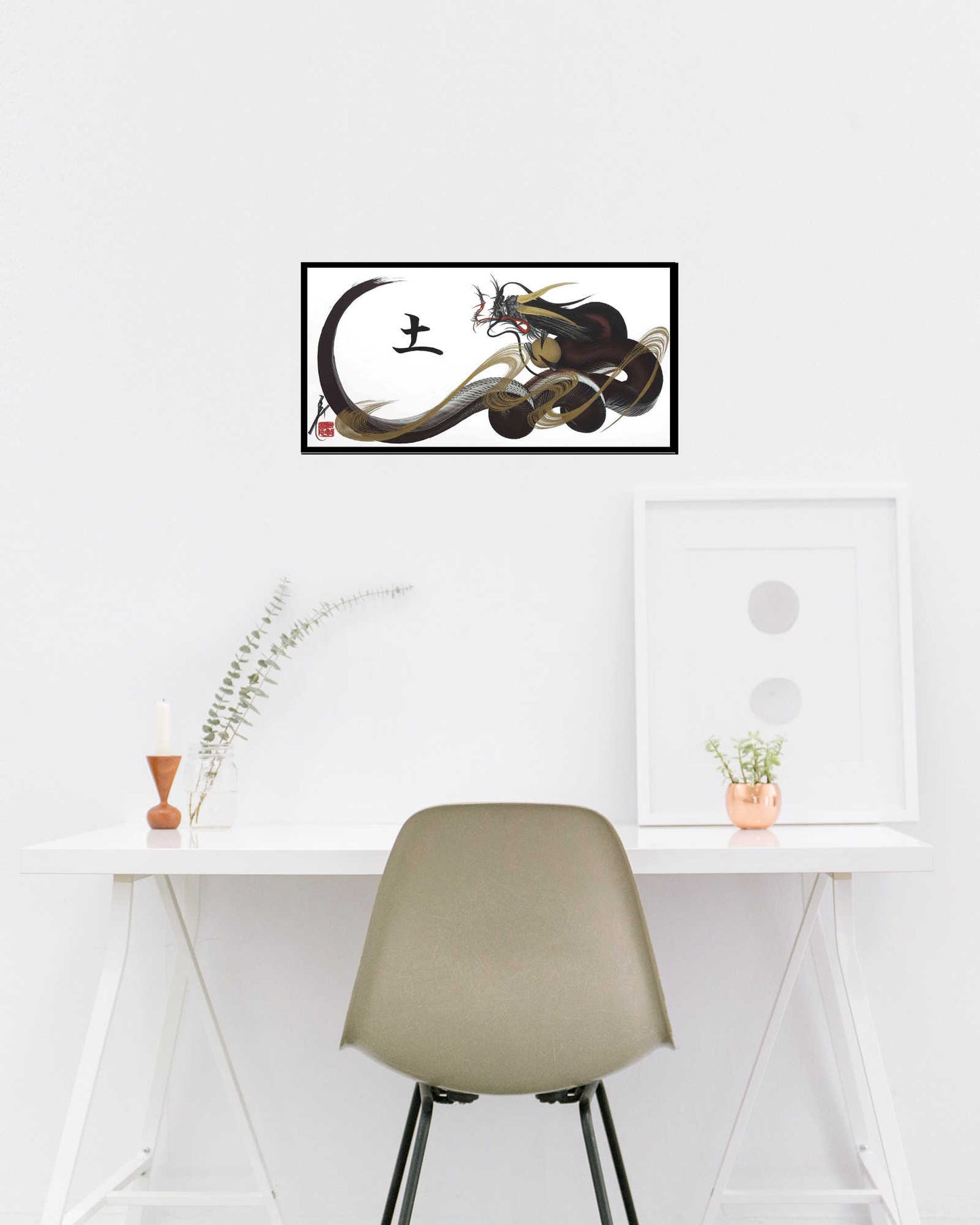 japanese dragon painting DRG W 0010 lifestyle