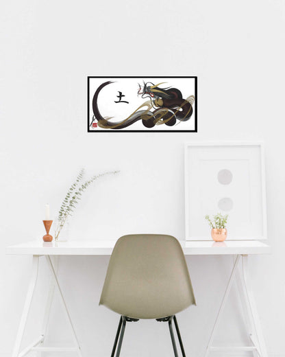 japanese dragon painting DRG W 0010 lifestyle