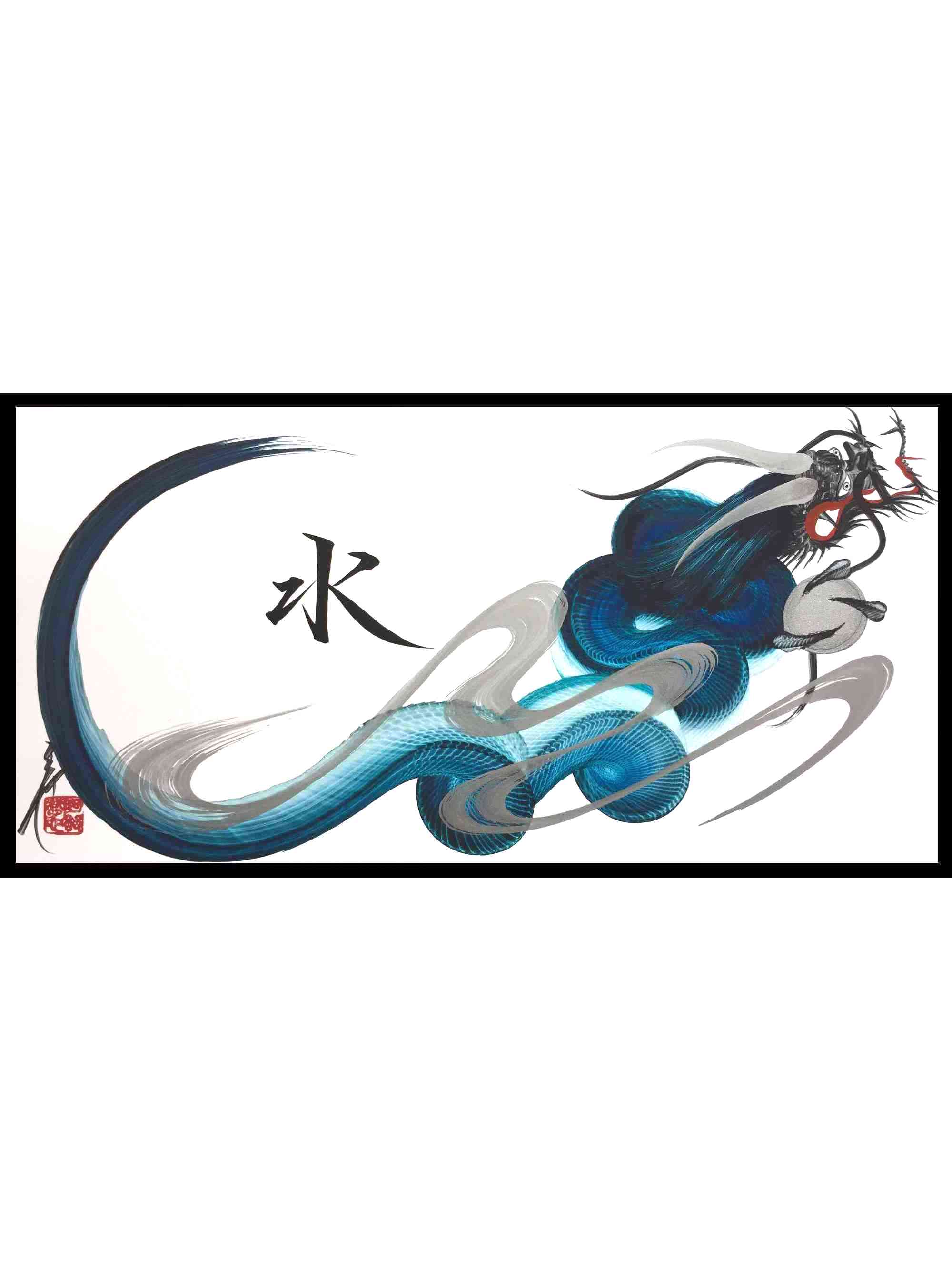 japanese dragon painting DRG W 0012 1