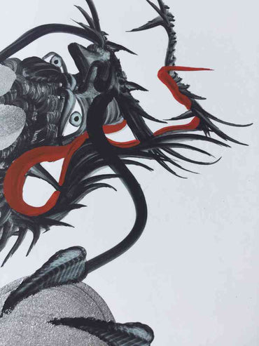 japanese dragon painting DRG W 0012 2