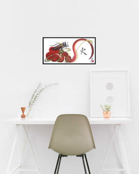 japanese dragon painting DRG W 0013 lifestyle