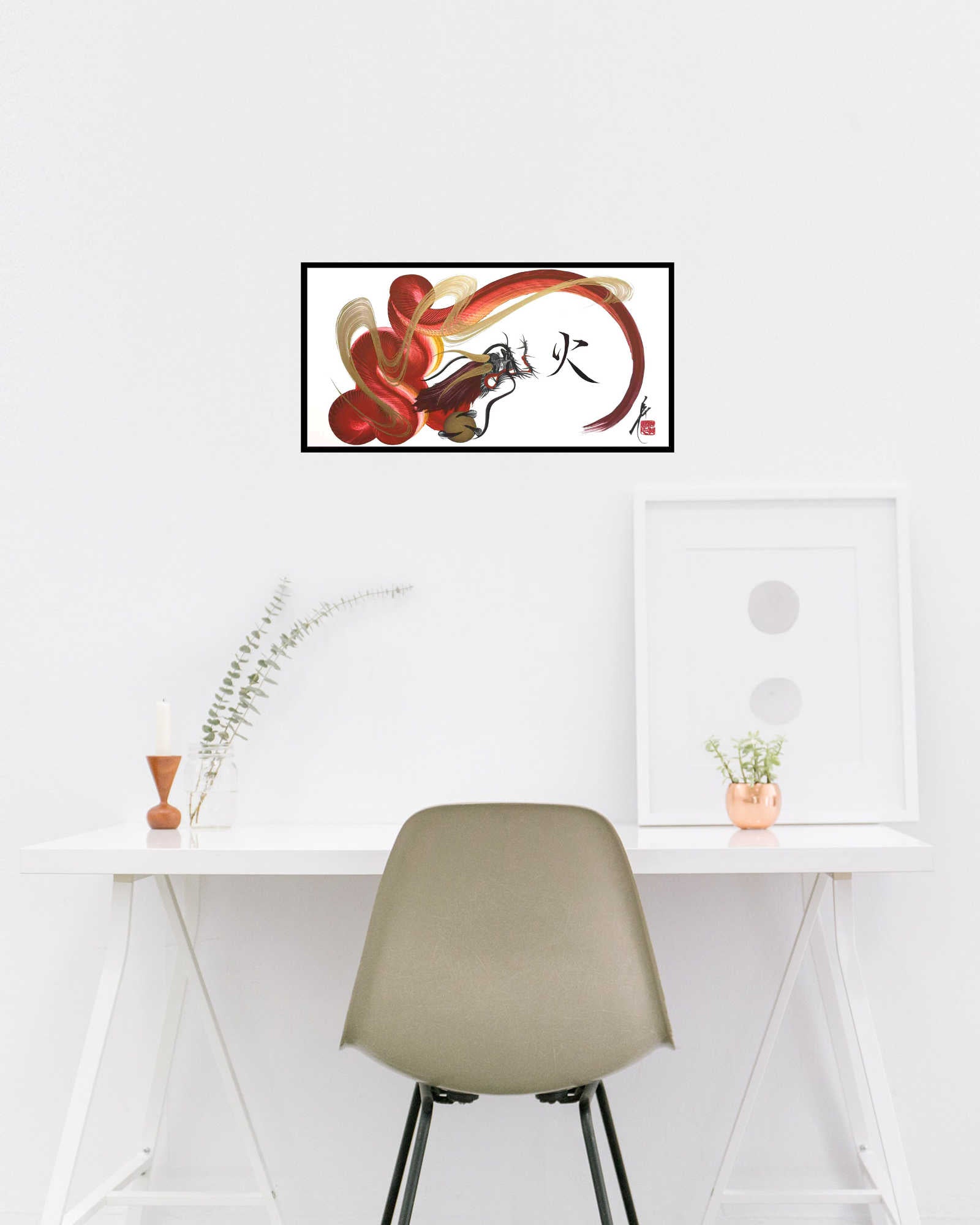 japanese dragon painting DRG W 0014 lifestyle
