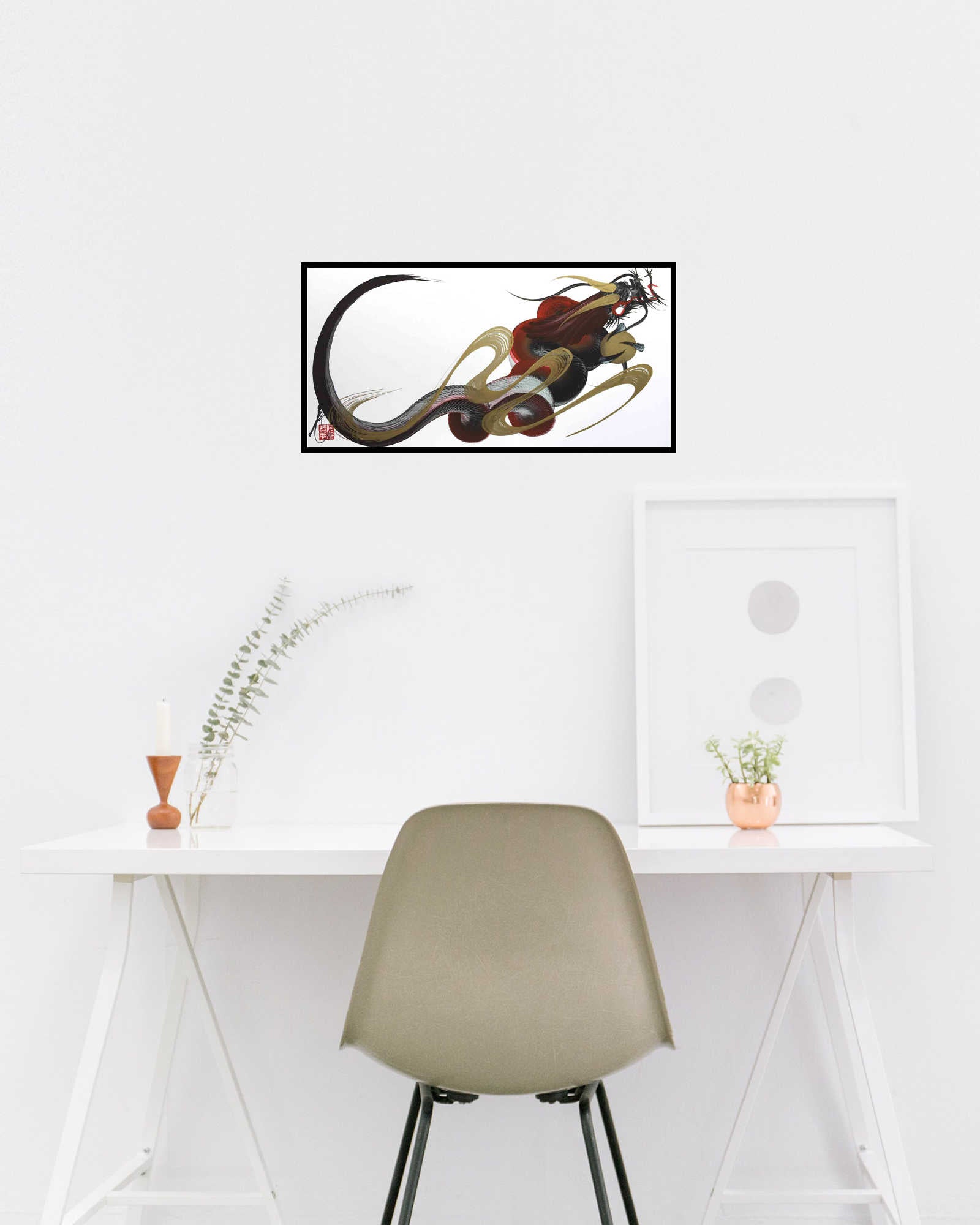 japanese dragon painting DRG W 0019 lifestyle