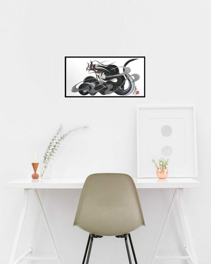 japanese dragon painting DRG W 0025 lifestyle