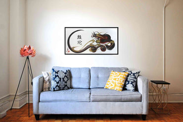 japanese dragon painting DRG W 0033 1b
