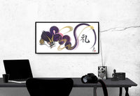 japanese dragon painting DR W 0062 1b