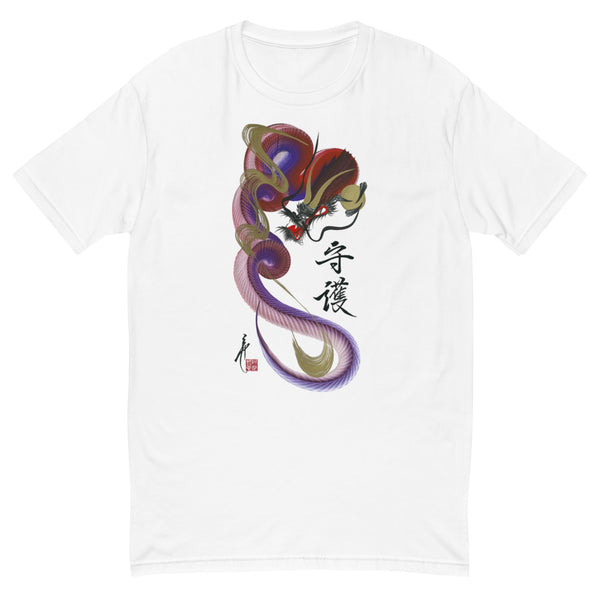 Red/violet dragon t-shirt with 