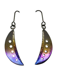 titanium earrings crescent moon 1