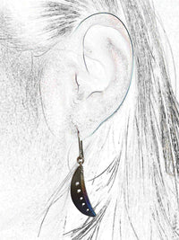 titanium earrings crescent moon 5