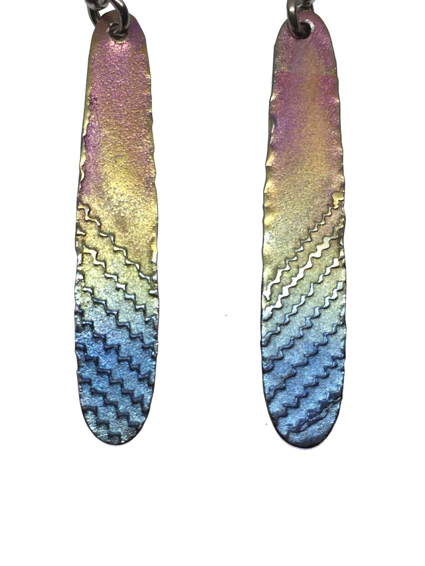 titanium earrings feather 4