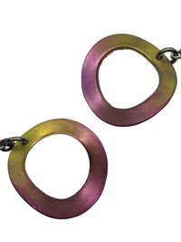 titanium earrings pink ring 3
