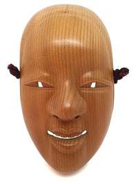 wooden noh theatre mask 1